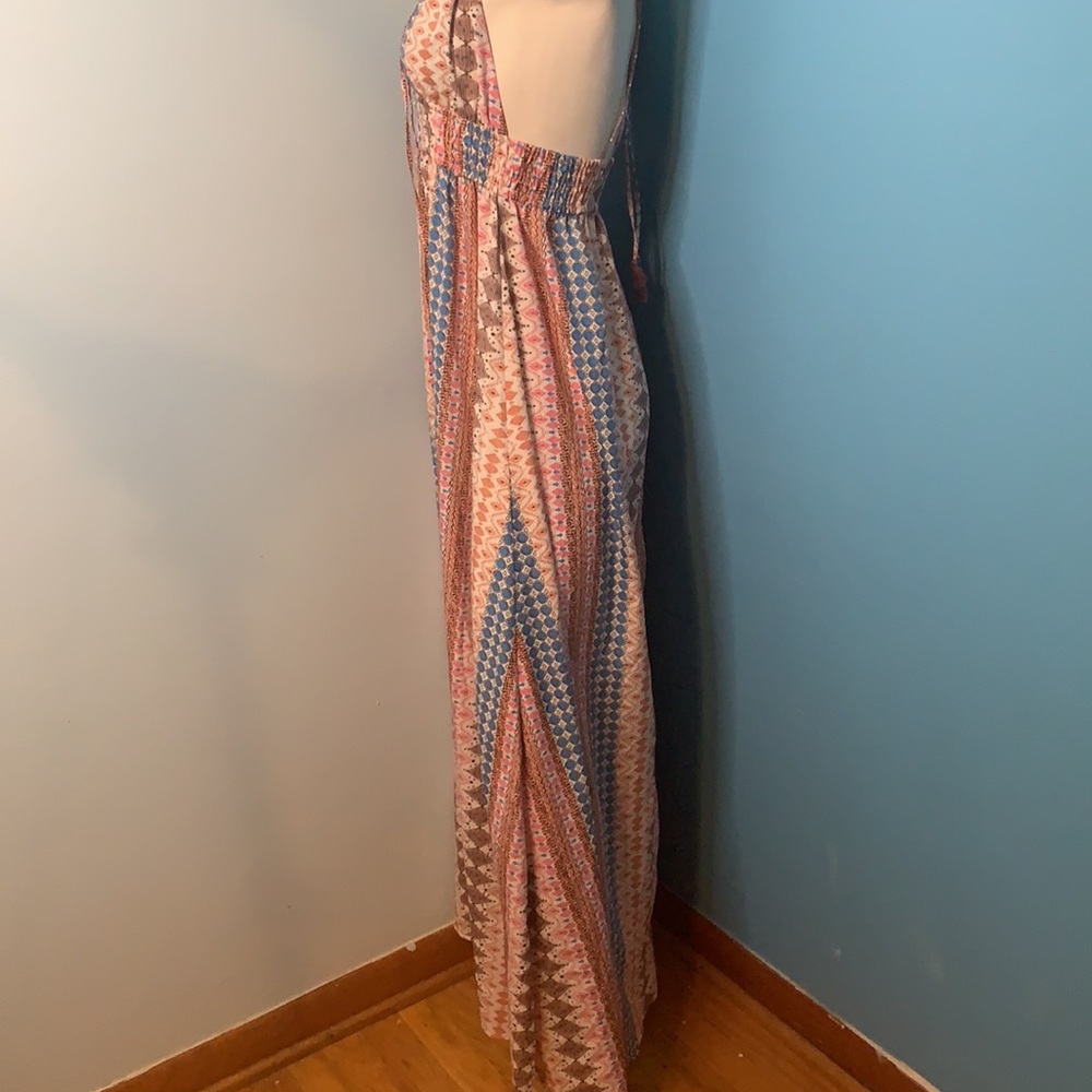 Lulu’s maxi halter dress with gathered back - Picture 4 of 9